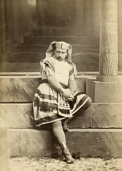ACTOR, c1880. Portrait of a stage actor in concert. Photograph by Jose Mora, c1880