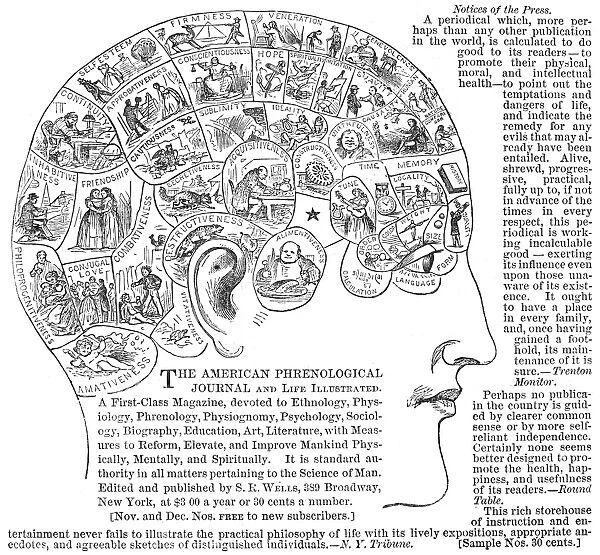 Advertisement for the American Phrenological Journal, 1867