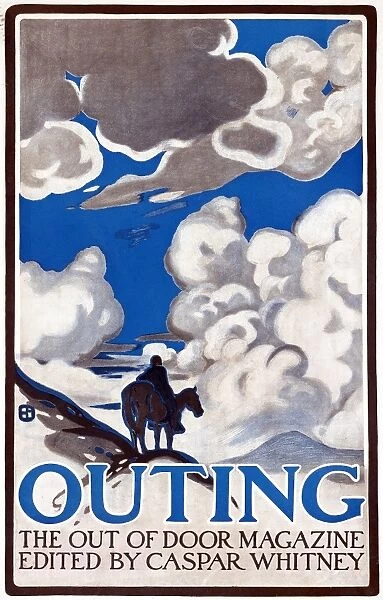 AD: MAGAZINE, 1902. Advertisement for Outing, an outdoors magazine edited by Caspar Whitney