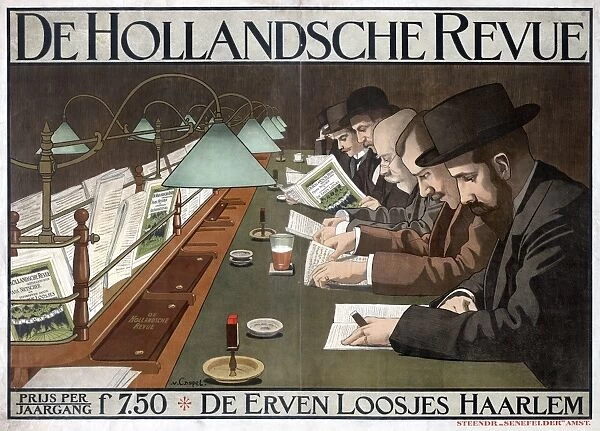 AD: MAGAZINE, 1910. Advertisement for the Dutch journal De Hollandsche Revue