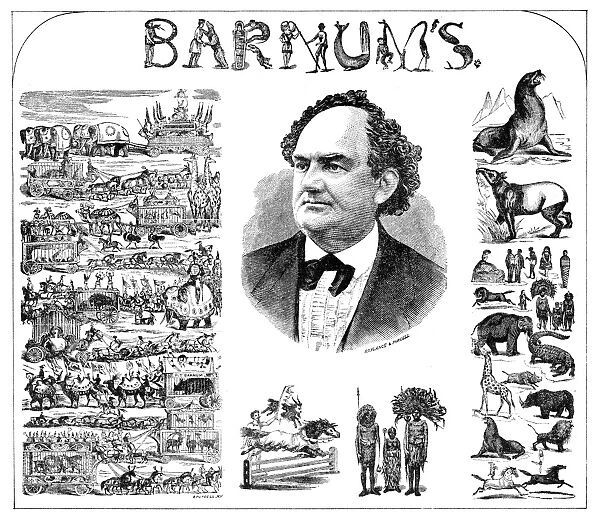 AD: P. T. BARNUM, 1873. American advertisement for P