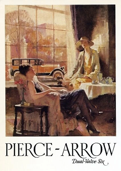 AD: PIERCE-ARROW, 1925. American advertisement for Pierce-Arrow automobiles, 1925