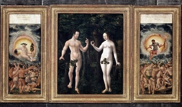 ADAM & EVE, c1525. The Fall of Man. Wood, c1525, by Albrecht Altdorfer