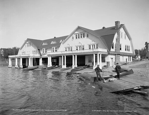 ADIRONDACKS, c1903. The casino of Paul Smiths Hotel in the Adirondack Mountains, New York