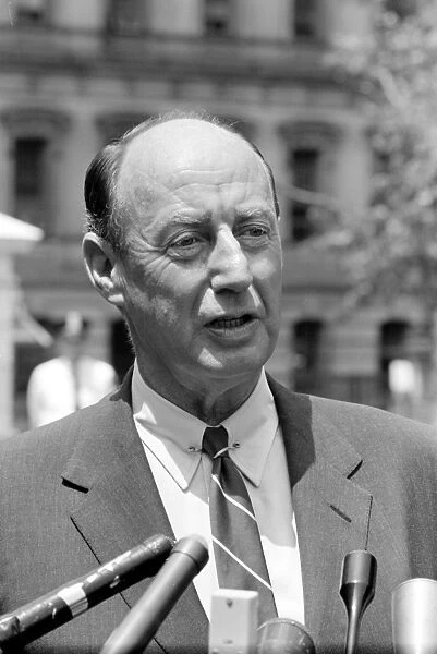 ADLAI STEVENSON (1900-1965). American lawyer and political leader. Photographed by Warren K