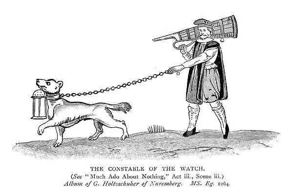MUCH ADO ABOUT NOTHING. The Constable of the watch, from Act III, Scene III of