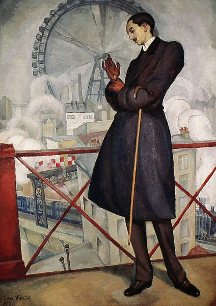 ADOLFO BEST-MAUGARD (1891-1965). Mexican artist. Oil on canvas by Diego Rivera, 1913