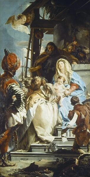 ADORATION OF THE MAGI. The Adoration of the Magi. Oil on canvas, Giovanni Battista Tiepolo