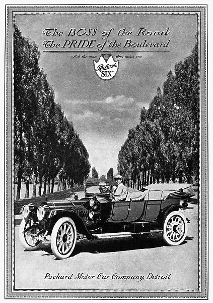 ADS: PACKARD, c1912. Advertisement from an American magazine for Packard motorcars