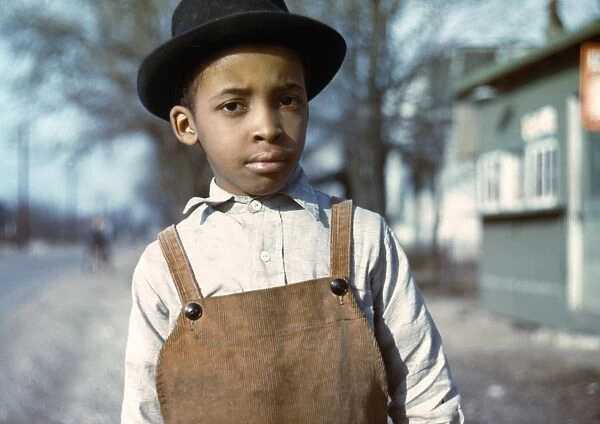 AFRICAN AMERICAN BOY. An African American boy near Cincinnati, Ohio. Photograph
