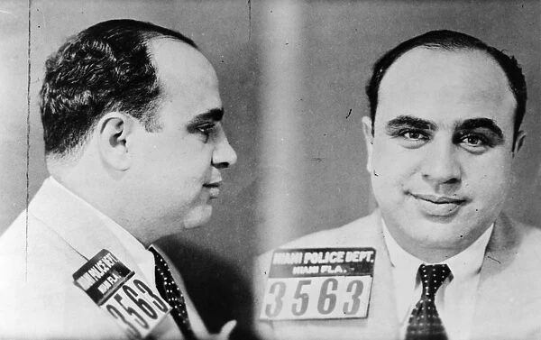 AL CAPONE (1899-1947). American gangster. Photographed after his arrest in Miami