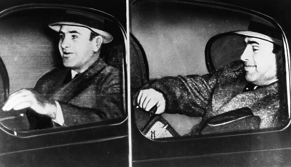 AL CAPONE (1899-1947). American gangster. Photographed en route from Harrisburg to Lewisberg