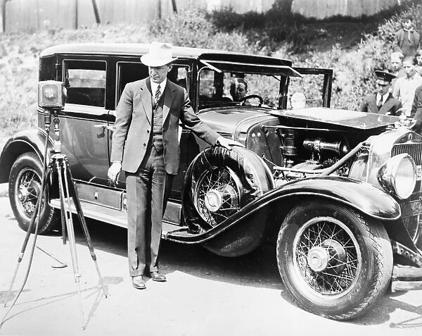 AL CAPONEs CADILLAC, 1933. The custom-built armored Cadillac owned by Al Capone