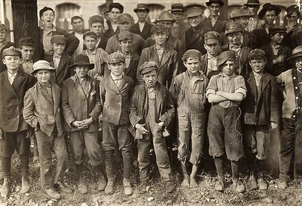ALABAMA: CHILD LABOR, 1910. A group of young textile workers at the Dallas Cotton