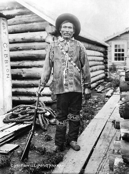 ALASKA: CHIEF WILLIAM. Eskimo Chief William of Tanana, Alaska. Photograph, c1916
