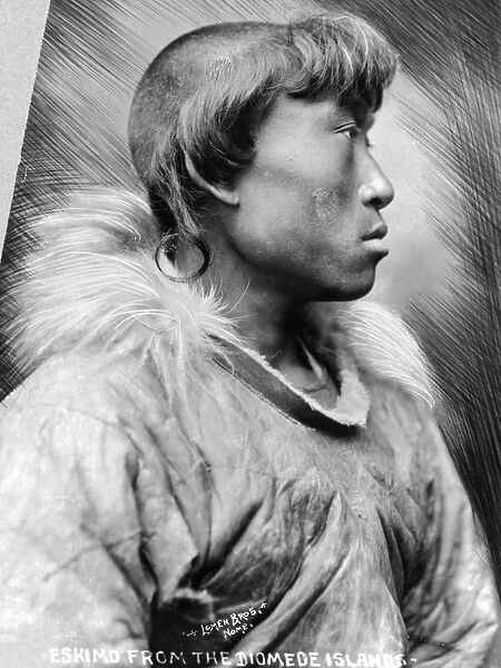 ALASKA: ESKIMO, c1904. Eskimo man from the Diomede Islands, Alaska