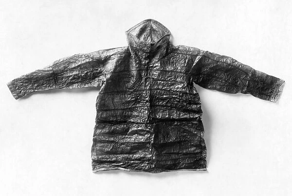 ALASKA: ESKIMO JACKET. Eskimo oilskin jacket made of animal bladder from Alaska, c1929