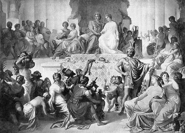 ALEXANDER THE GREAT. Wedding of Alexander the Great and Statira, daughter of Darius