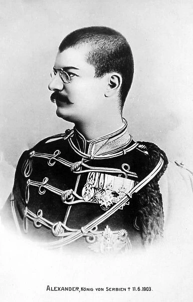 ALEXANDER I OBRENOVICH (1876-1903). King of Serbia, 1889-1903