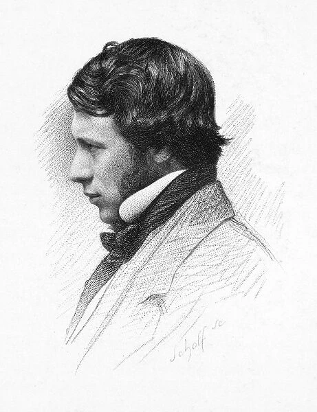 ALEXANDER SMITH (1830-1867). Scottish poet. Stipple and line engraving, 1866