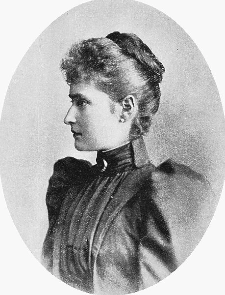 ALEXANDRA (1872-1918). Empress of Russia, 1894-1917. Photographed c1894