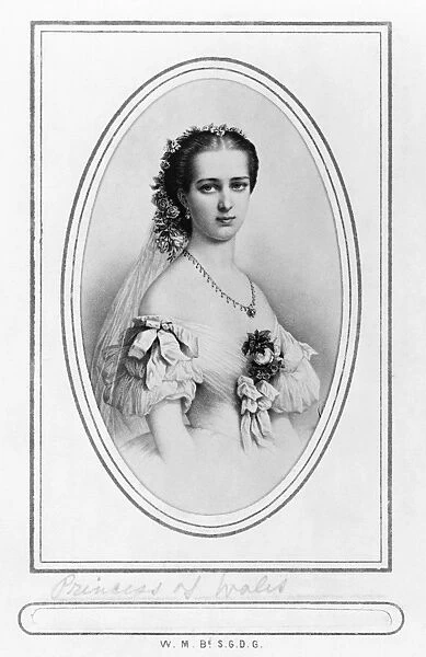 ALEXANDRA OF ENGLAND (1844-1925). Queen of England, 1901-1910. As Princess of Wales