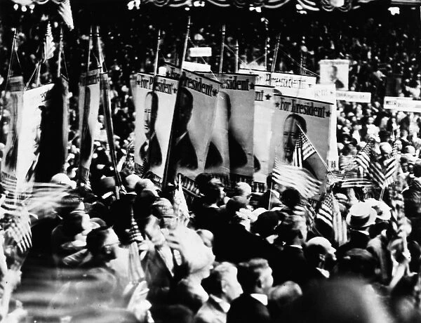 ALFRED E. SMITH, 1928. A rally for Alfred E