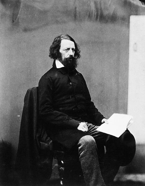 ALFRED TENNYSON (1809-1892). 1st Baron Tennyson. English poet. Photographed by James Mudd, c1860