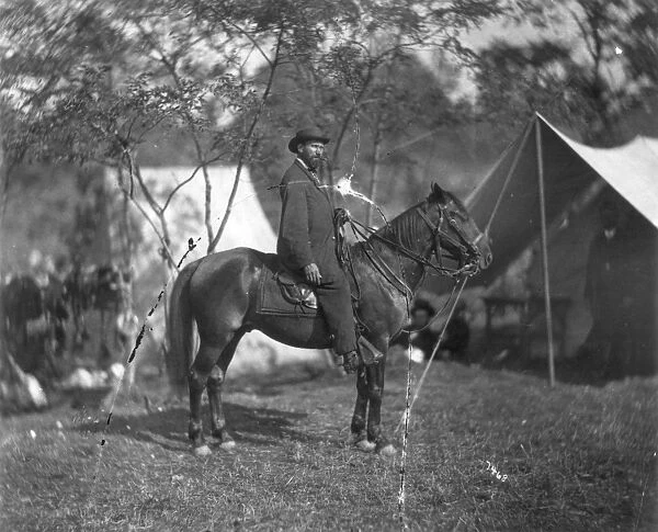 ALLAN PINKERTON (1819-1884). American detective. Photographed at Antietam, Maryland, in September 1862, while operating under the pseudonym Major E. J. Allen of the Secret Service