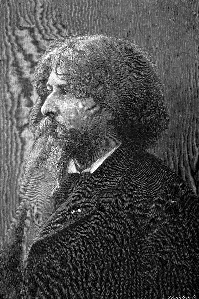 ALPHONSE DAUDET (1840-1897). French writer. Wood engraving, American, late 19th century, after a photograph by Nadar