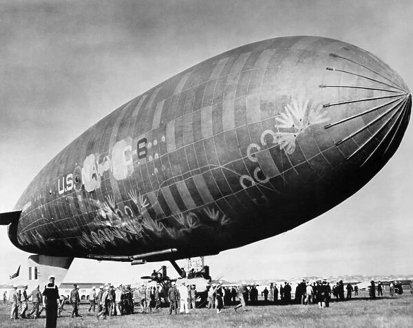 American airship, photographed 1919