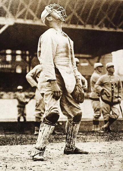 American baseball player for the New York Giants, photographed 1909