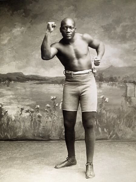 American boxer. Photographed in 1910