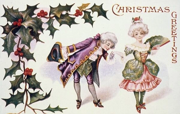 AMERICAN CHRISTMAS CARD. American Christmas card, late 19th century