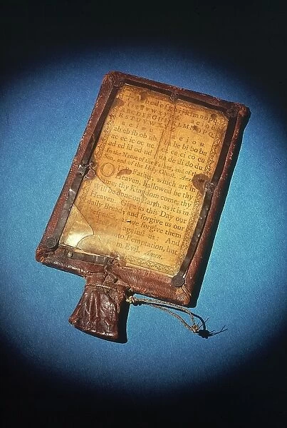 American colonial hornbook, 18th century