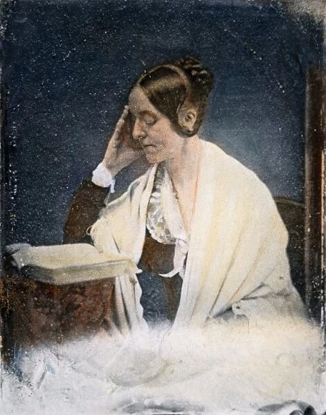 American critic and social reformer. Oil over a daguerreotype, 1846