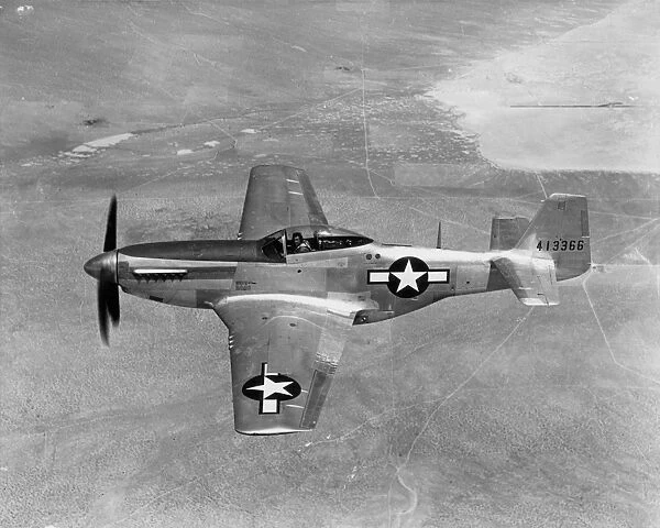 An American P-51 Mustang fighter plane
