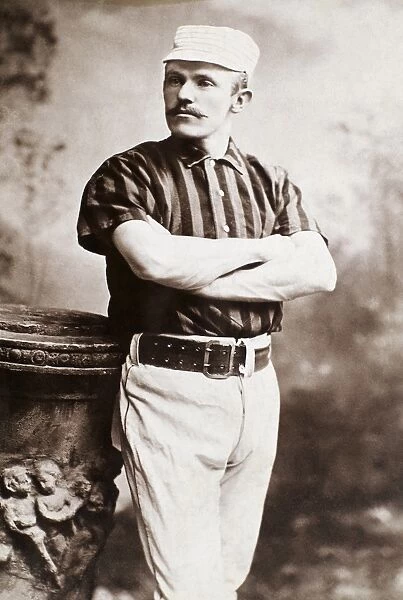 American professional baseball player. Original cabinet photograph, c1885