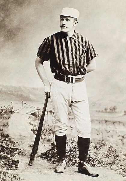 American professional baseball player. Original cabinet photograph, c1885