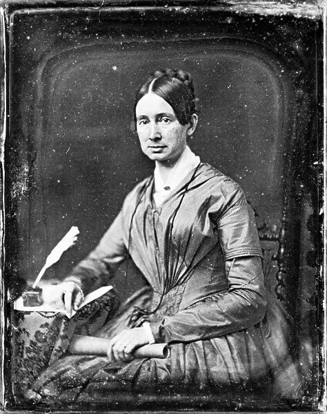 American reformer, educator and writer. Daguerreotype, c1848-1849