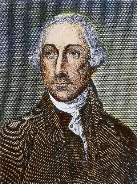 American Revolutionary leader. Line and stipple engraving, early 19th century