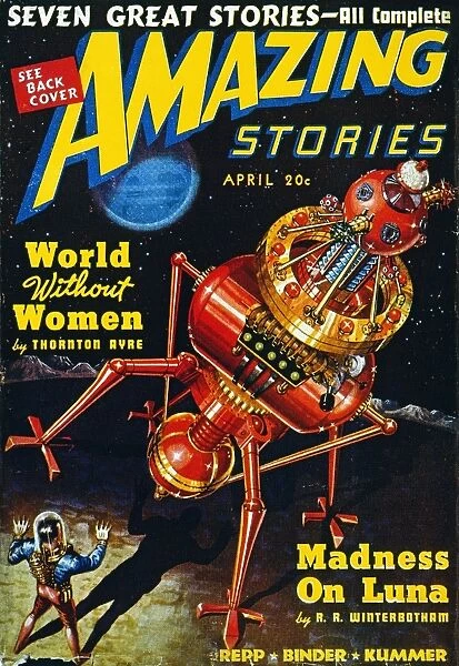 American science fiction magazine cover, 1939, by Robert Fuqua