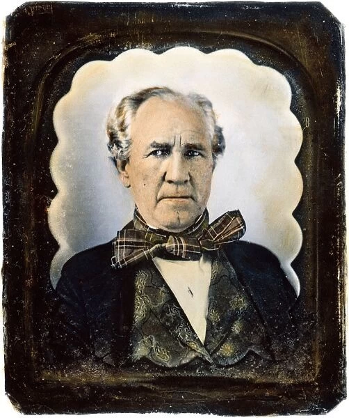 American soldier and political leader. Oil over a daguerrotype, c1850-55