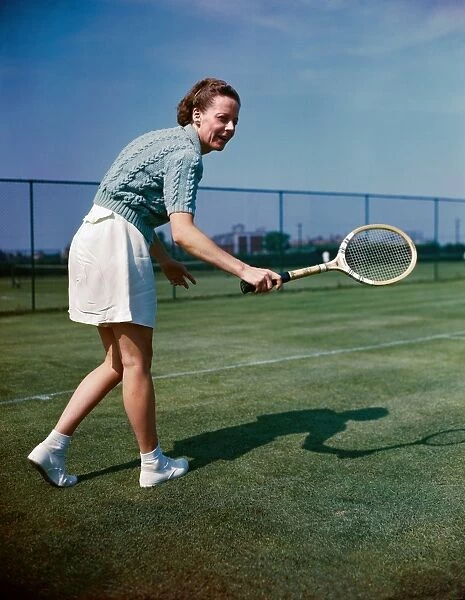 American tennis champion. Photographed in the 1940s