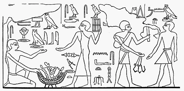 ANCIENT EGYPT: DAILY LIFE. Daily life in a market