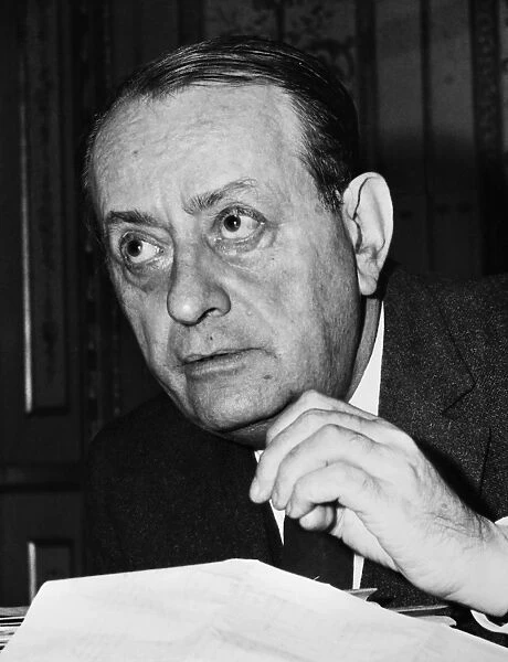 ANDRE MALRAUX (1901-1976). French novelist and statesman. Photograph, 1968