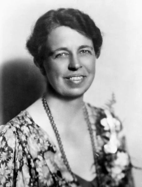 ANNA ELEANOR ROOSEVELT (1884-1962). Wife of Franklin Delano Roosevelt