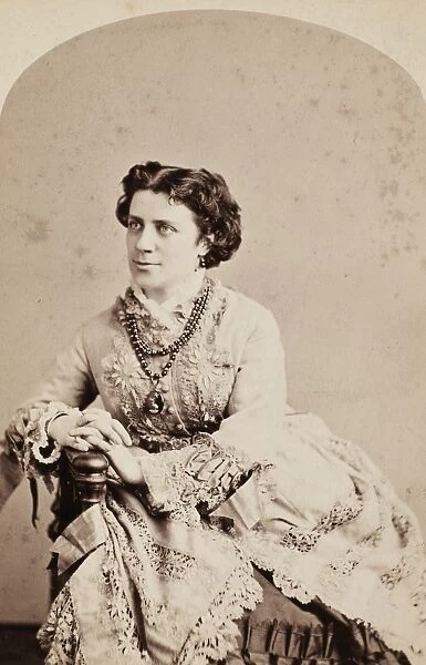 ANNA ELIZABETH DICKINSON (1842-1932). American lecturer. Original cabinet photograph