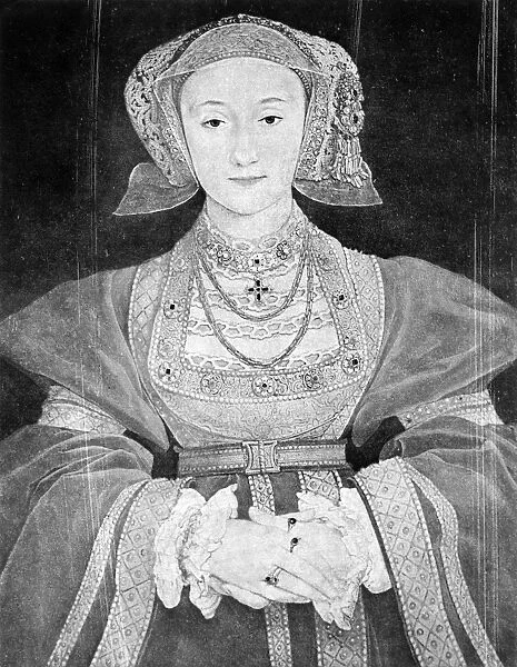 ANNE OF CLEVES (1515-1557). Fourth wife of King Henry VIII of England. Oil on vellum