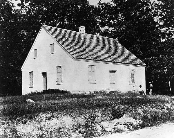 ANTIETAM: DUNKER CHURCH. The Dunker Church at Antietam, Maryland, 1862